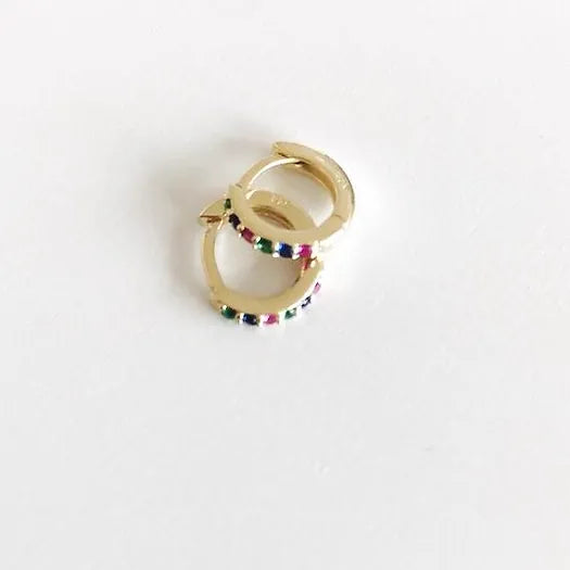 Créoles Rainbow 10mm