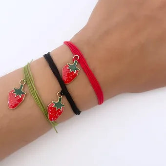 Pulseira Make a Wish - Morango