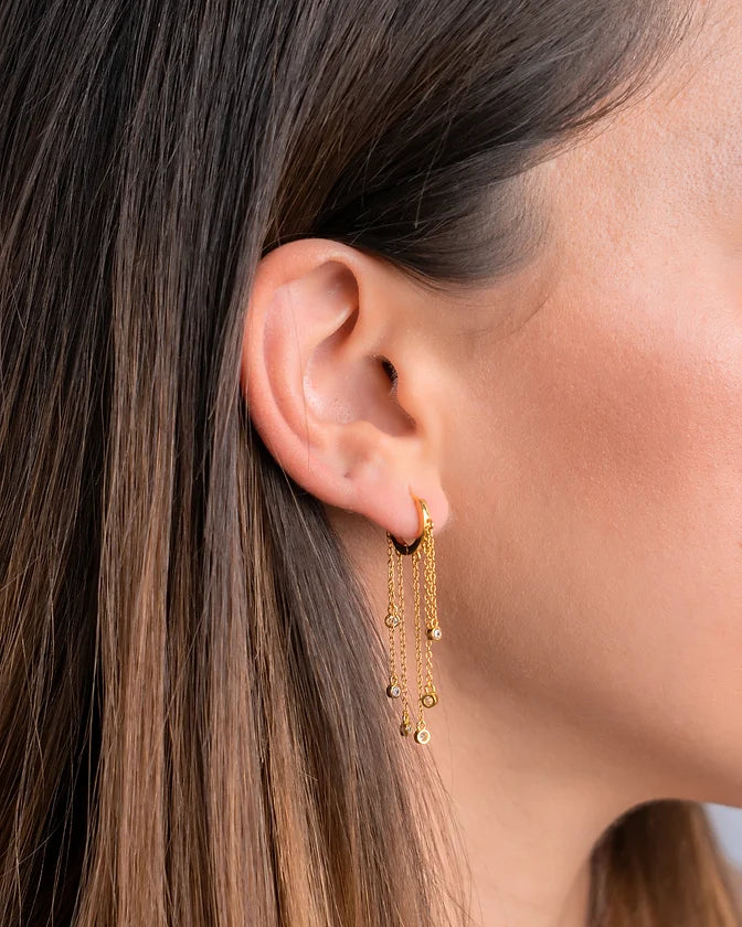 Argolas Clare compridas