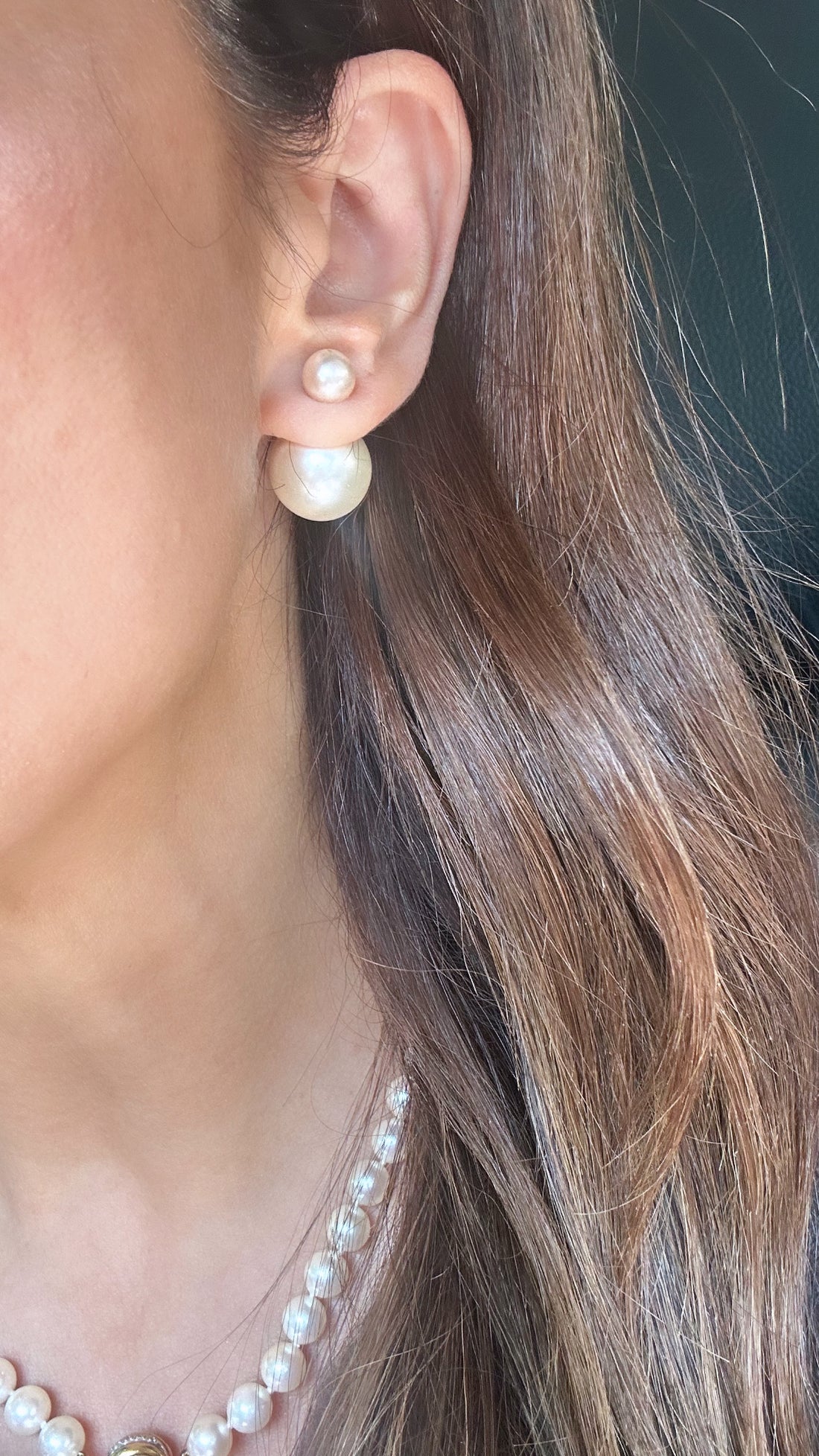 Scarlett Double Pearl Earrings