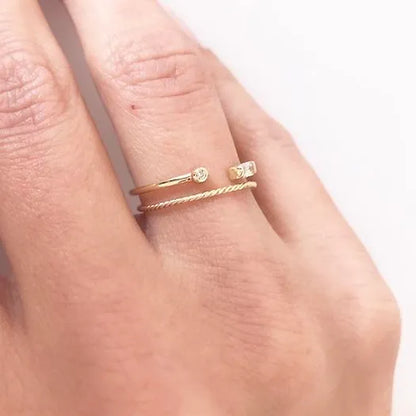 Amour ring Twisted