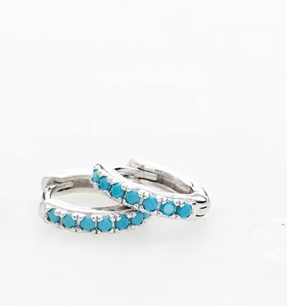 Créoles Turquoise