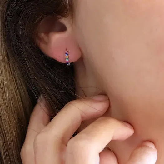 Créoles Rainbow 10mm