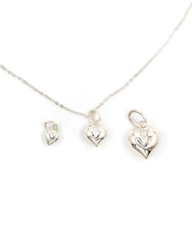 Colar J'Adore fio de prata (pequeno, médio, grande)