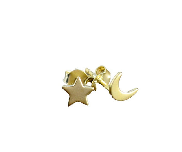 Moon and Star studs