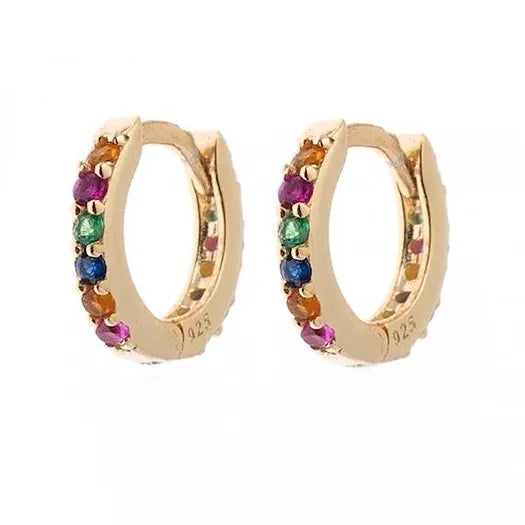 Créoles Rainbow 10mm