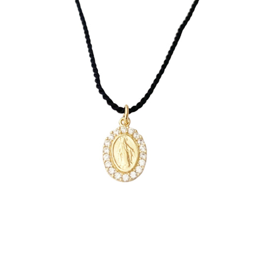 Collier Médaille Miraculeuse - Soie