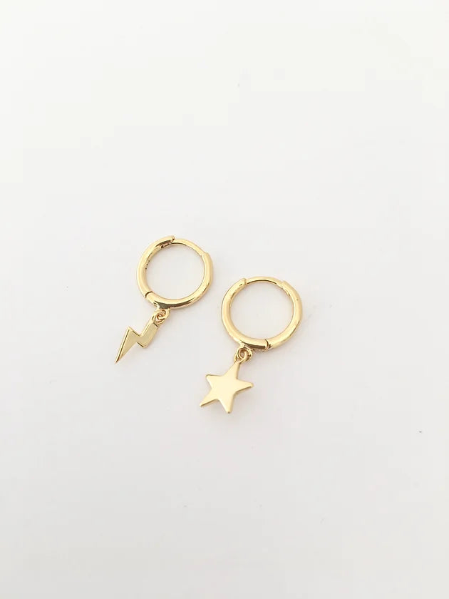 Flash & Star earrings