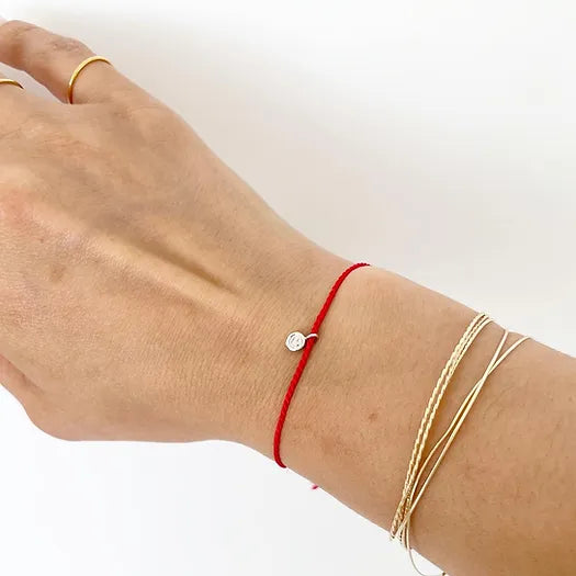 Red bracelet Jeanne