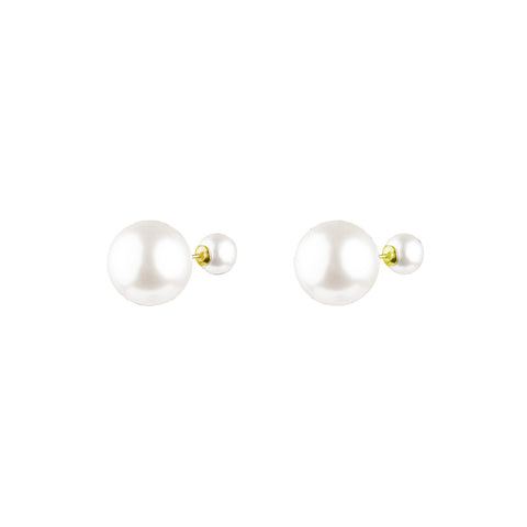 Scarlett Double Pearl Earrings